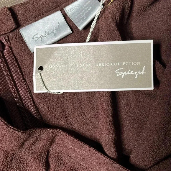 Spiegel Brown Textured Maxi Skirt Size 4 - Picture 3 of 4